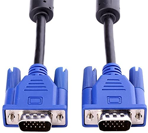 MR VGA Cable | VGA to VGA Male to Male Cable | HD Video Display Cable | For PC, Laptop, Monitor, Projector & LED Display