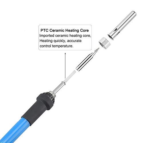 MR 60W Soldering Iron Kit | 5 Interchangeable Soldering Tips | Adjustable Temperature Soldering Iron | Electronics Repair, PCB, DIY & Electrical Work
