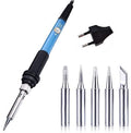 MR 60W Soldering Iron Kit | 5 Interchangeable Soldering Tips | Adjustable Temperature Soldering Iron | Electronics Repair, PCB, DIY & Electrical Work