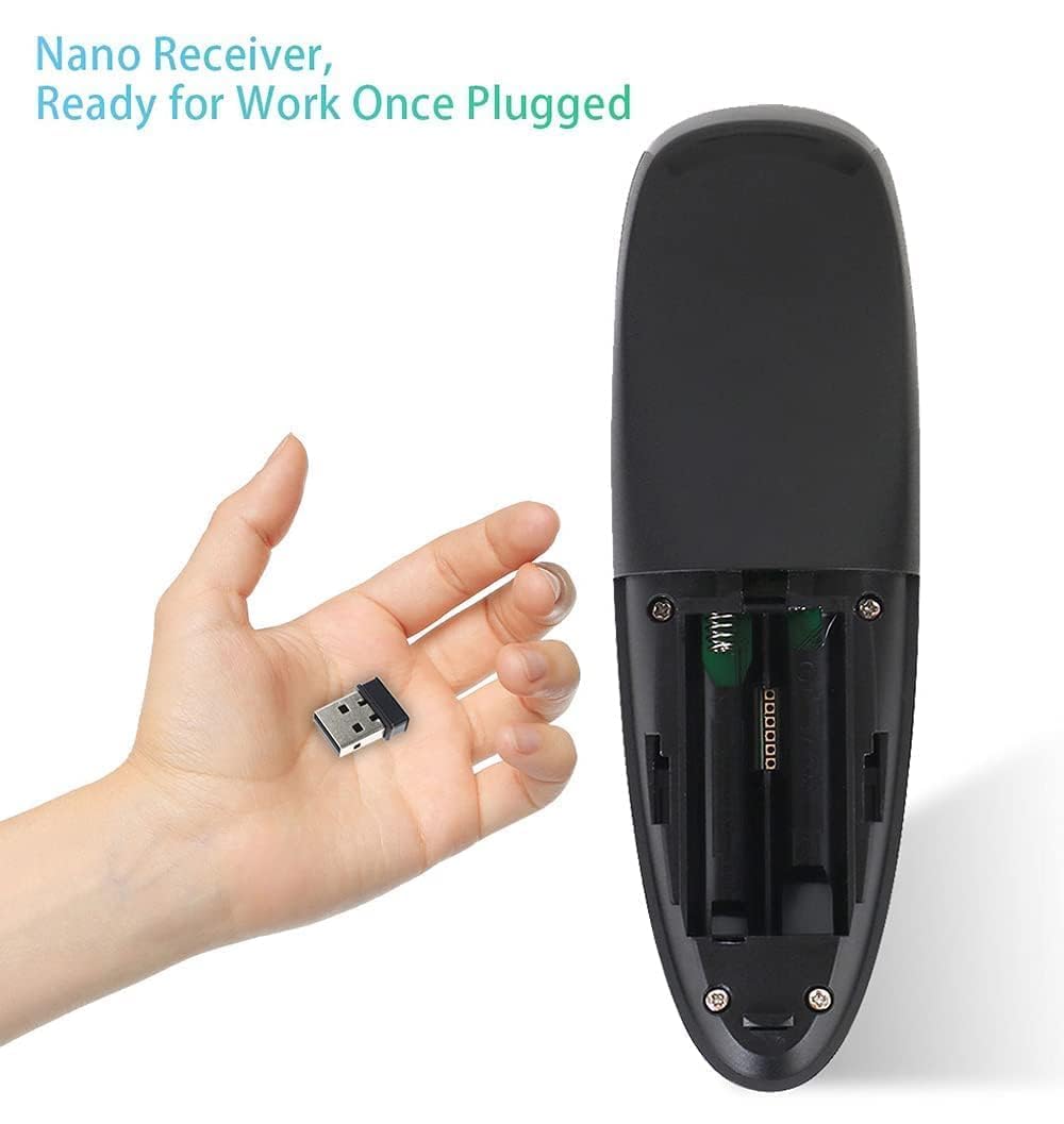 MR G10 Air Mouse Remote | 2.4GHz Wireless Air Mouse & Keyboard | 6-Axis Gyroscope Motion Control | Voice Remote for Android TV Box, Smart TV & PC
