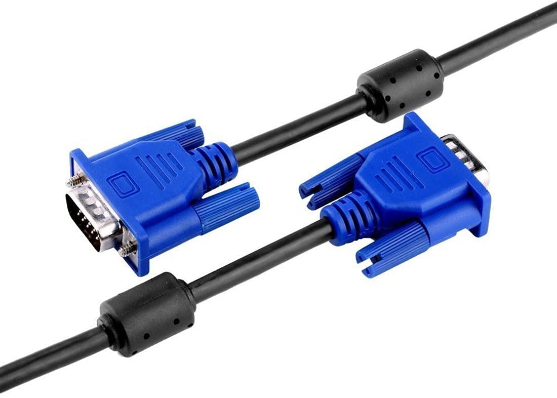 MR VGA Cable | VGA to VGA Male to Male Cable | HD Video Display Cable | For PC, Laptop, Monitor, Projector & LED Display
