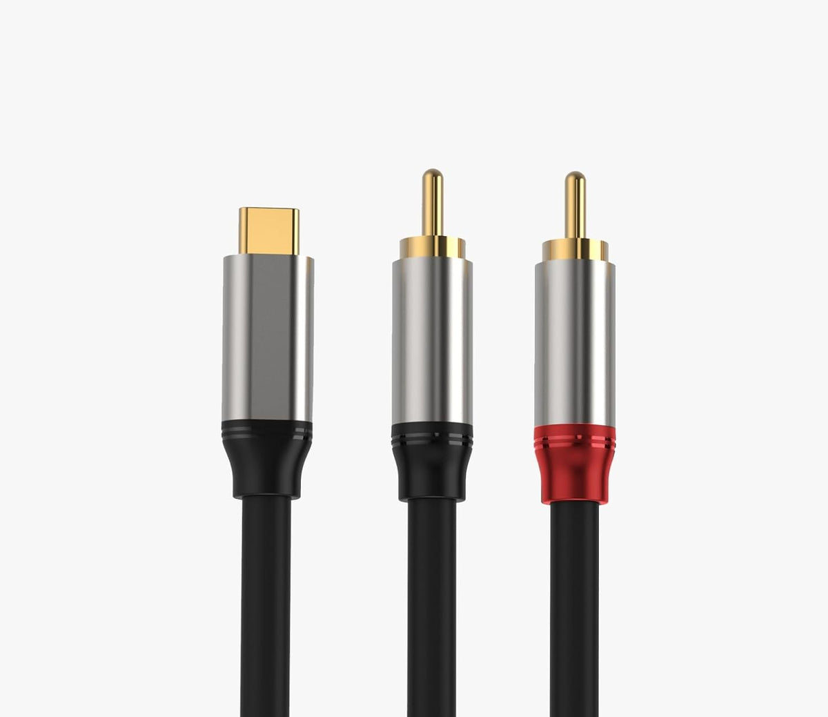 MR Type C to 2 RCA Audio Cable | USB Type-C to Dual RCA Male Cable | Stereo Audio Adapter for Speaker, Amplifier, Home Theatre, TV & Car Audio