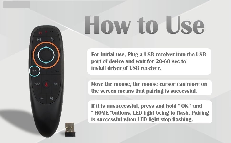 MR G10 Air Mouse Remote | 2.4GHz Wireless Air Mouse & Keyboard | 6-Axis Gyroscope Motion Control | Voice Remote for Android TV Box, Smart TV & PC