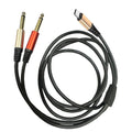 MR Type C to 2 Mono Audio Cable | USB Type-C to Dual 6.35mm Mono Jack Cable | Stereo to Dual Mono Audio Cable for Mixer, Amplifier & Audio Equipment Description