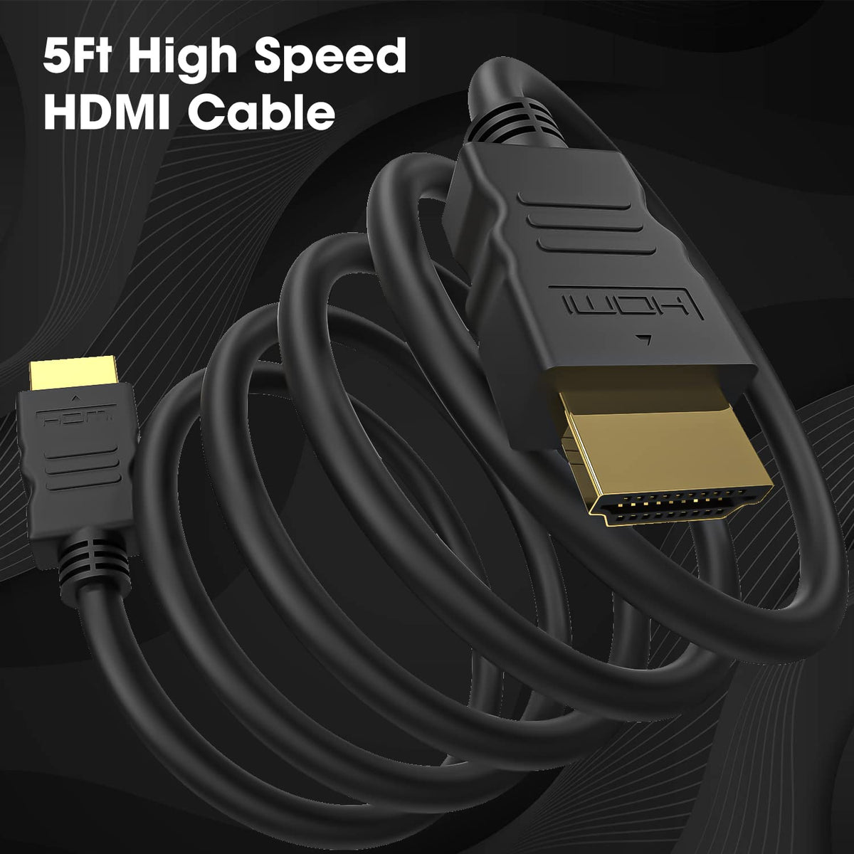 MR HDMI Cable | HDMI to HDMI High Speed Cable | Full HD Audio Video Cable | For TV, Monitor, Laptop, PC, Projector & Set-Top Box