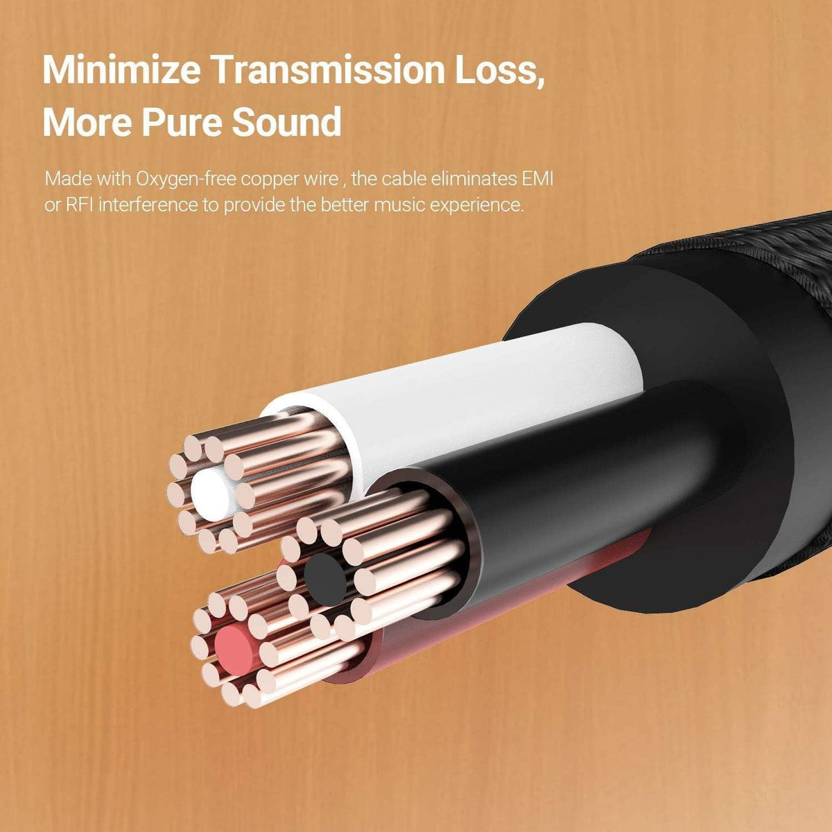 MR Type C to 2 RCA Audio Cable | USB Type-C to Dual RCA Male Cable | Stereo Audio Adapter for Speaker, Amplifier, Home Theatre, TV & Car Audio