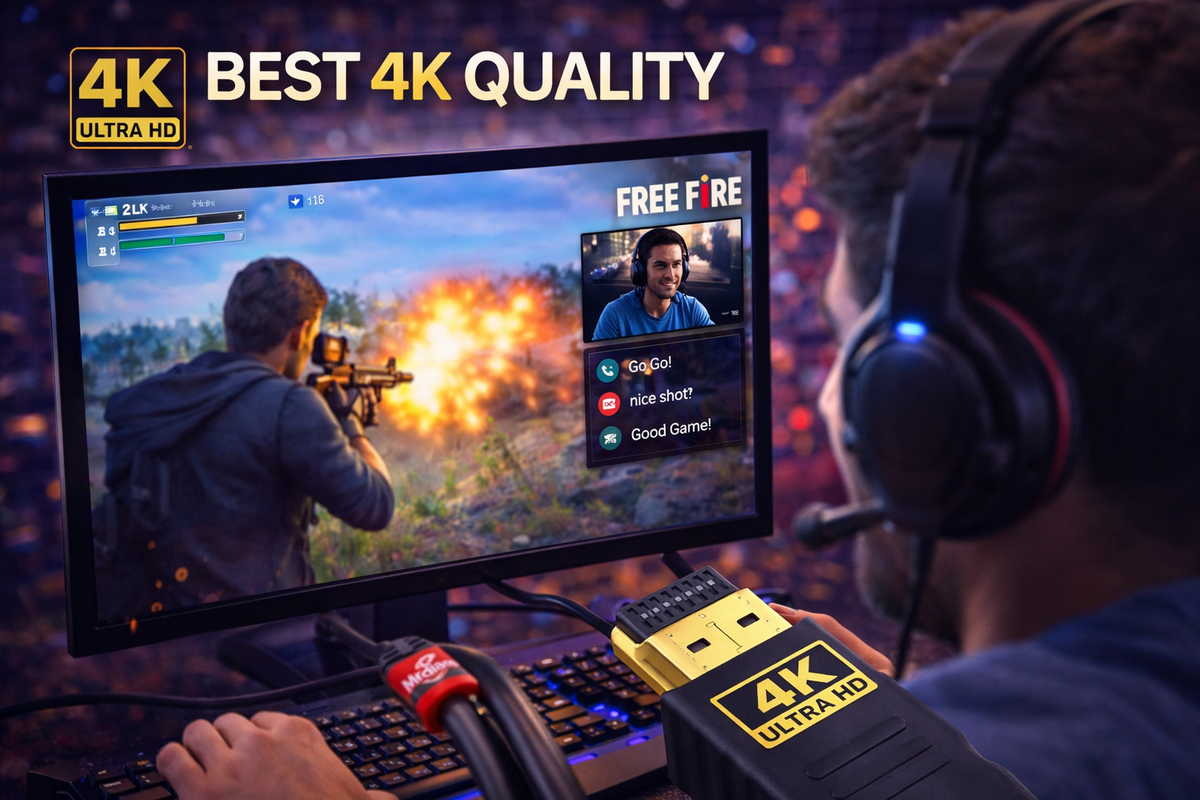 MR HDMI Cable | HDMI to HDMI High Speed Cable | Full HD Audio Video Cable | For TV, Monitor, Laptop, PC, Projector & Set-Top Box