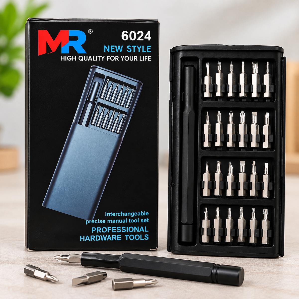 MR 24 in 1 Precision Screwdriver Tool Kit | Multi-Purpose Repair Tool Set | Screwdriver Bits Set for Mobile, Laptop, PC, Electronics & Home Appliances