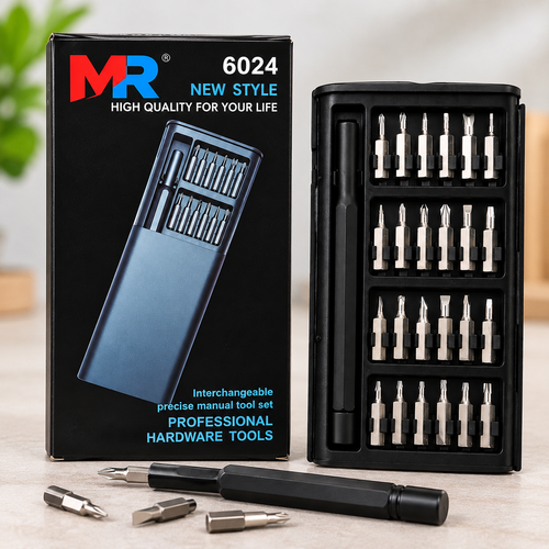 MR 24 in 1 Precision Screwdriver Tool Kit | Multi-Purpose Repair Tool Set | Screwdriver Bits Set for Mobile, Laptop, PC, Electronics & Home Appliances
