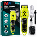 MR WY-999 Hair Clipper for Men | Professional Hair Cutting & Beard Trimmer | Stainless Steel Blade | Type-C Charging | Digital Display | Green
