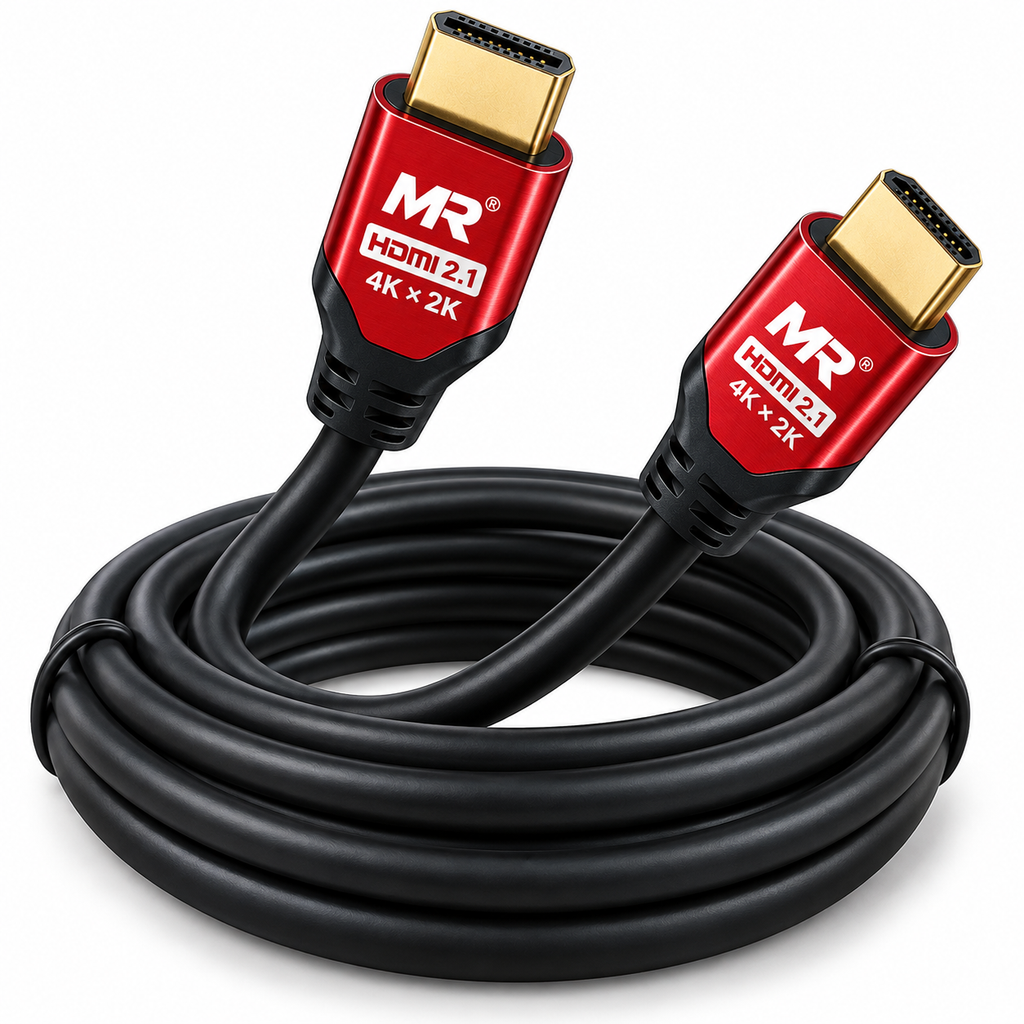 MR 4K HDMI Cable | High Speed HDMI Cable | 4K Ultra HD | 24K Gold Plated Connectors | HDMI to HDMI Cable for TV, Monitor, Laptop, Projector & PS