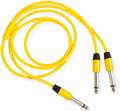 MR Mono to 2 Mono Audio Cable Metal | 6.35mm Mono to Dual 6.35mm Mono Cable | PVC Cable with Metal Connectors | For Mixer, Amplifier & Audio Equipment