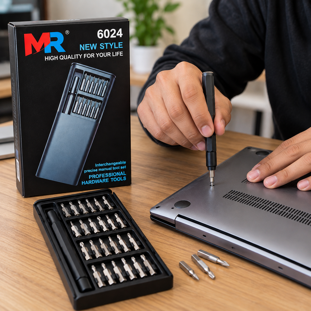 MR 24 in 1 Precision Screwdriver Tool Kit | Multi-Purpose Repair Tool Set | Screwdriver Bits Set for Mobile, Laptop, PC, Electronics & Home Appliances