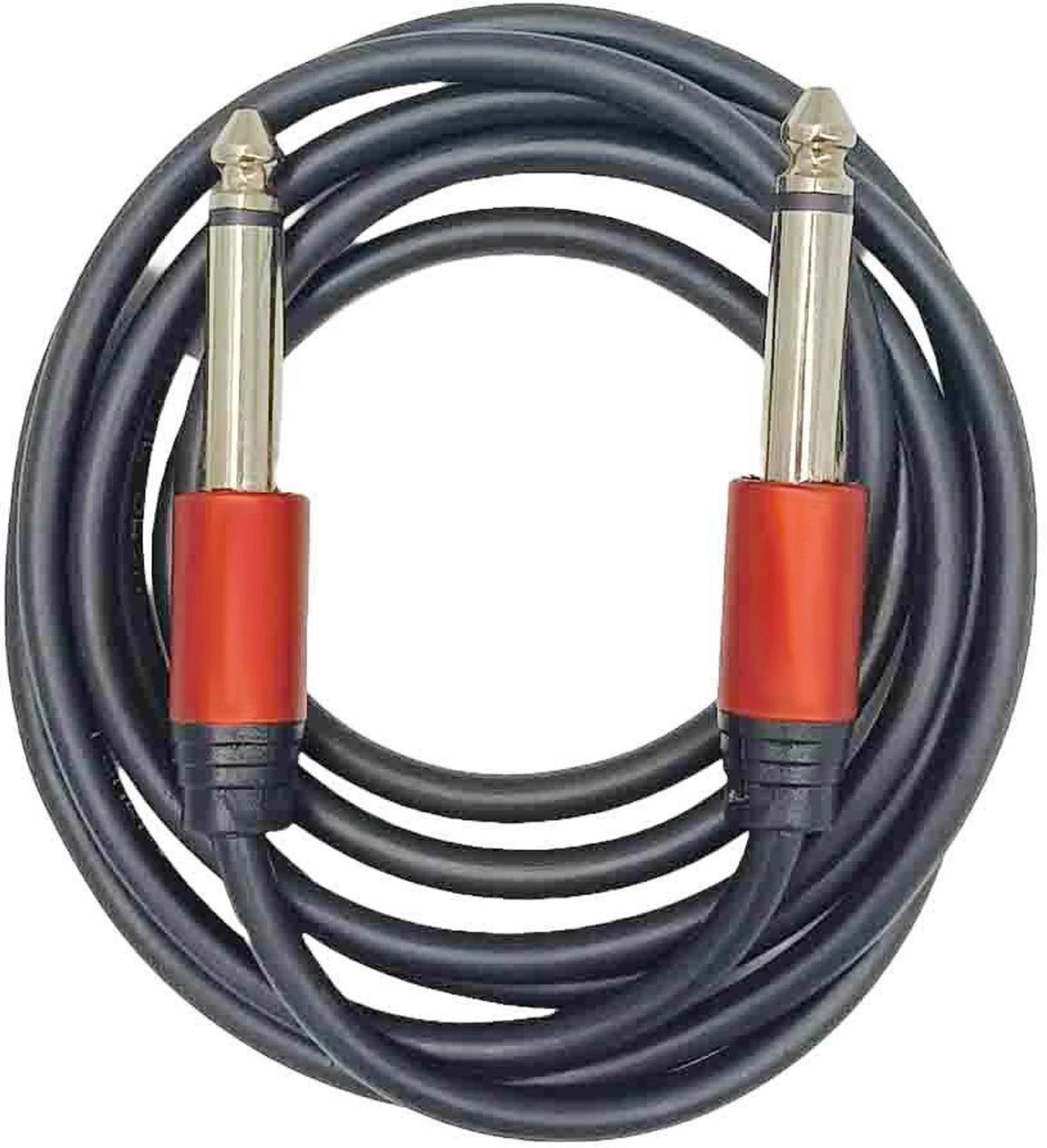 MR Mono to Mono Audio Cable Metal | 6.35mm Mono to 6.35mm Mono Cable | Premium Metal Connectors | For Mixer, Amplifier, Speaker & Audio Equipment